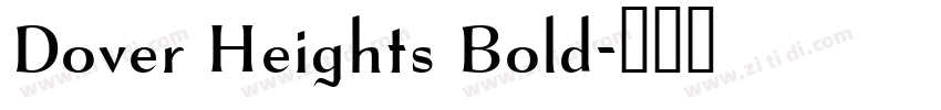 Dover Heights Bold字体转换